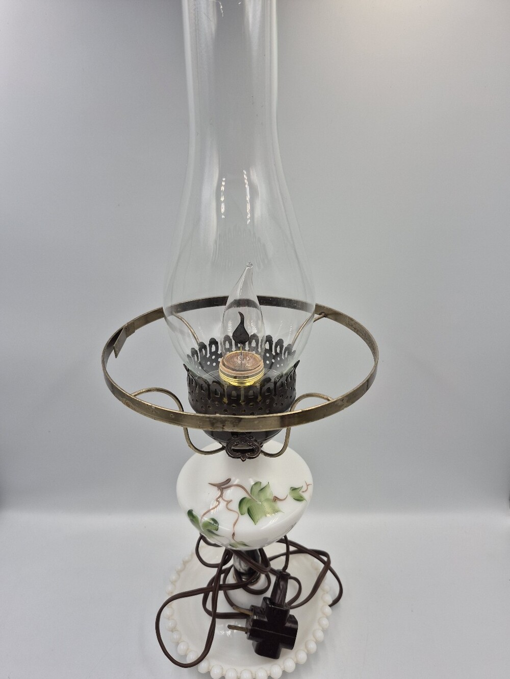 Hobnail Huricane Lamp